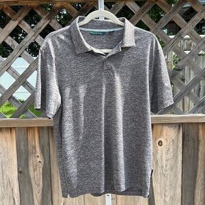 Perry Ellis Polo Marled Grey Size Medium